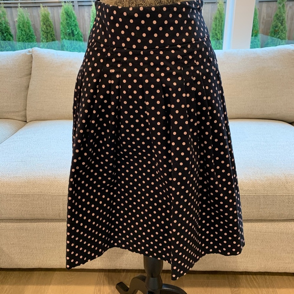 Polka dot full skirt